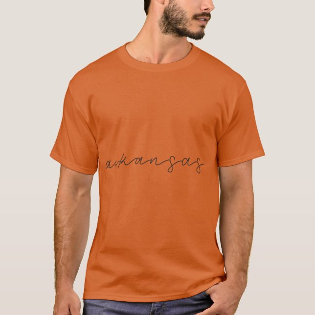 Arkansas Beschriftung 1 T-Shirt (Vorderseite)