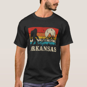 Arkansas Bigfoot Vintage Berge Wandern Camping T-Shirt