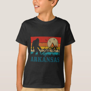 Arkansas Bigfoot Vintage Berge Wandern Camping T-Shirt