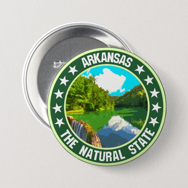 Arkansas Button (Vorne & Hinten)