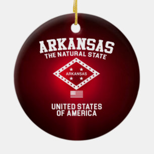 Arkansas der natürliche Staat Keramik Ornament