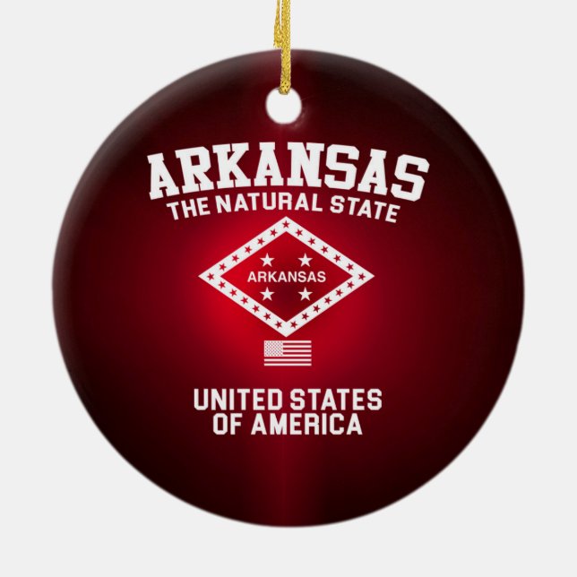 Arkansas der natürliche Staat Keramik Ornament (Hinten)
