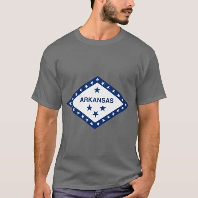 Arkansas-Diamant-Emblem T-Shirt (Vorderseite)
