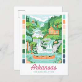 Arkansas, die natürliche Staat Sommerreise Postkarte