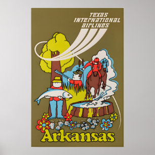 Arkansas Druck Reise Plakat Kunst