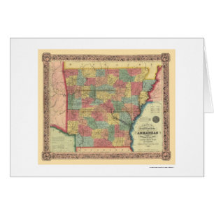 Arkansas-Eisenbahn-Karte 1854