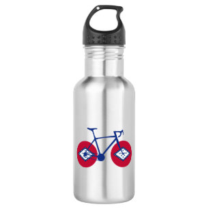 Arkansas Flag Cycling Edelstahlflasche