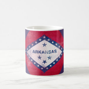 Arkansas Flag Diamond Kaffeetasse