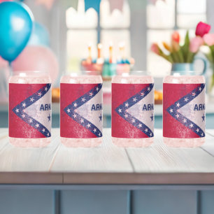 Arkansas-Flag Dosenglas