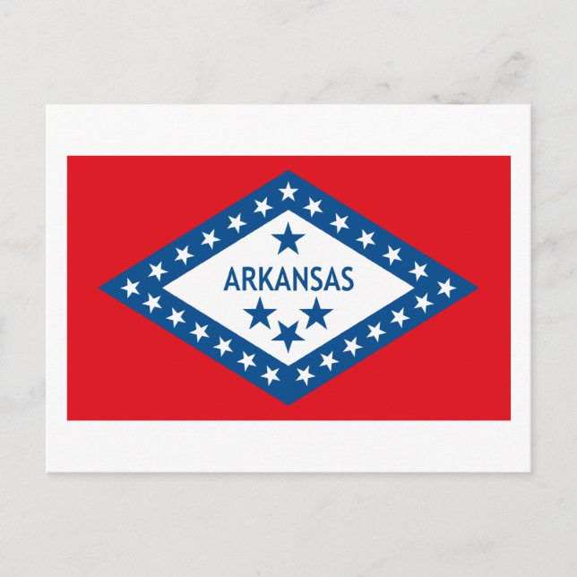 Arkansas Flag Postkarte (Vorderseite)