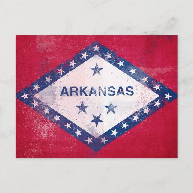 Arkansas-Flag Postkarte (Vorderseite)