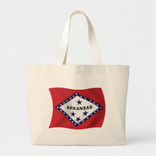 Arkansas Flag Tote Bag Jumbo Stoffbeutel
