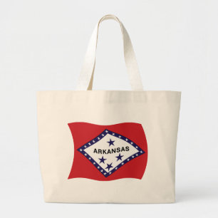 Arkansas Flag Tote Bag Jumbo Stoffbeutel