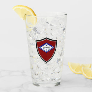 Arkansas-Flagge Glas