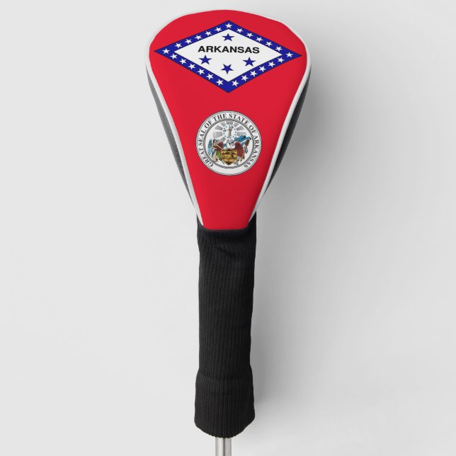 Arkansas Flagge Golf Headcover (Vorderseite)