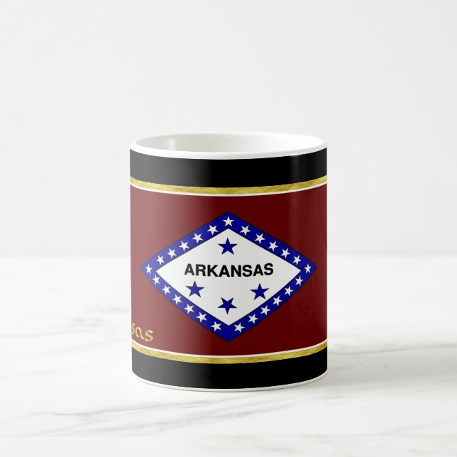 Arkansas-Flagge Kaffeetasse (Mittel)