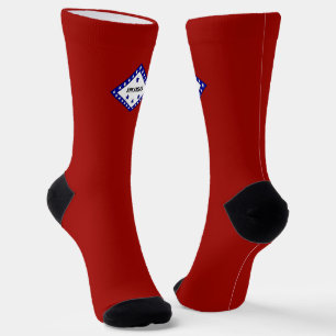 Arkansas-Flagge Socken