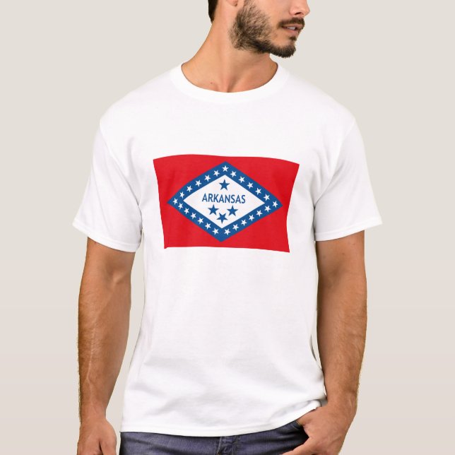 Arkansas-Flaggen-T - Shirt (Vorderseite)