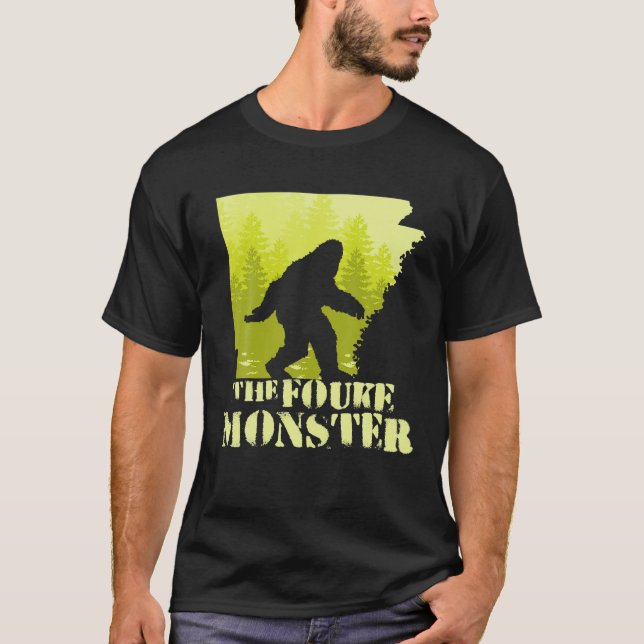 Arkansas Fouke Monster Sasquatch Bigfoot T Shirt (Vorderseite)