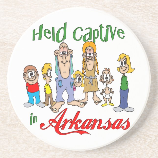Arkansas Funny Trailer Park Sandstone Untersetzer (Vorne)