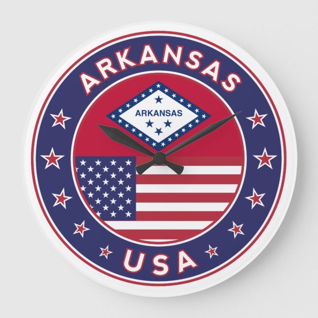 Arkansas Große Wanduhr (Vorderseite)