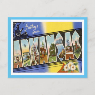 Arkansas Grüße aus den US-Bundesstaaten Postkarte