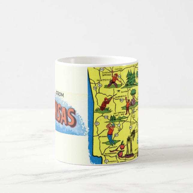 Arkansas Grußkarte Tasse (Mittel)