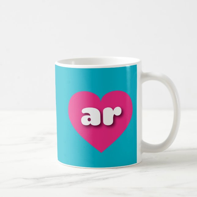 Arkansas heißrosa Herz - I Liebe Kaffeetasse (Rechts)
