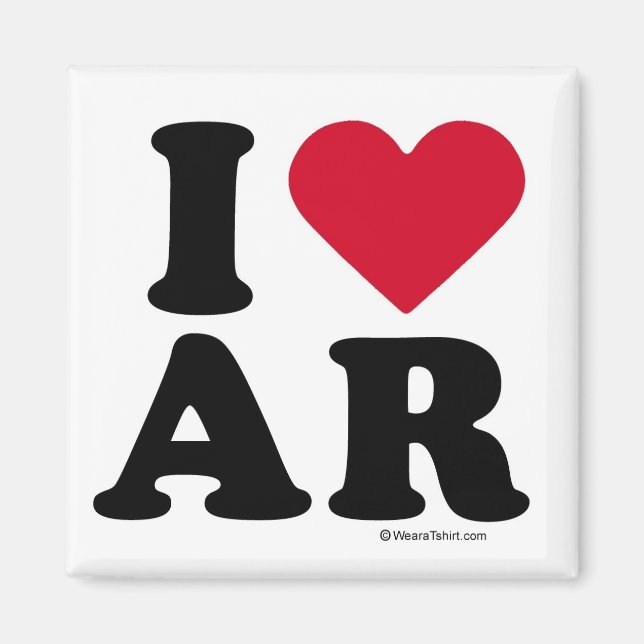 ARKANSAS - I LIEBE AR - I LIEBE ARKANSAS MAGNET (Vorne)