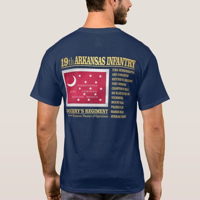 Arkansas Infantry (BA2) T-Shirt (Rückseite)