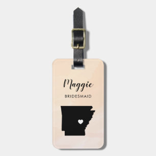 Arkansas-Karte-Gepäckanhänger für Hochzeitsgesells Gepäckanhänger