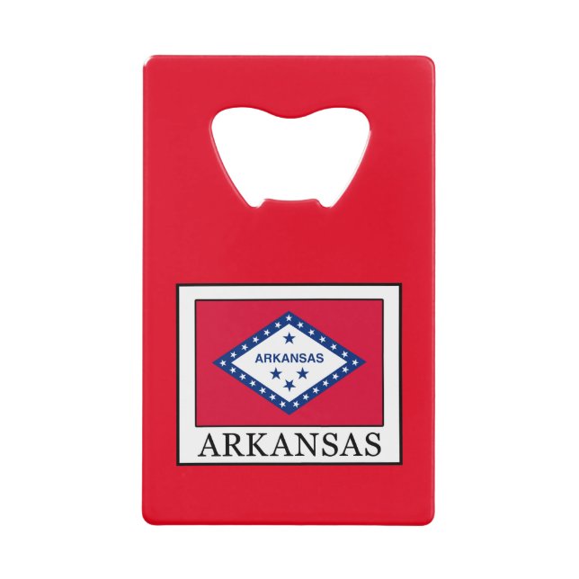 Arkansas Kreditkarten Flaschenöffner (Vorderseite)