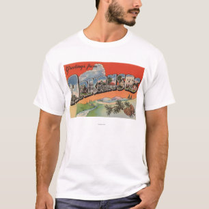 Arkansas (Landschaftsszene) - großer Buchstabe T-Shirt
