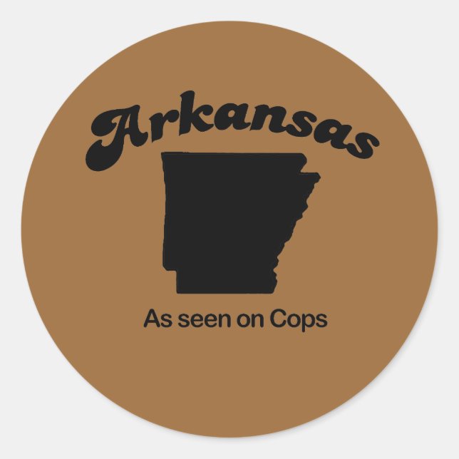 Arkansas Motto - Wie auf Polizisten zu sehen Runder Aufkleber (Vorderseite)