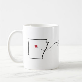 Arkansas nach Colorado - Heart2Heart Coffee Tasse