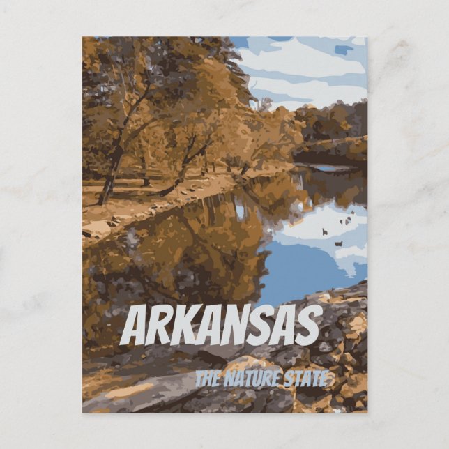 Arkansas Naturschutzgebiet Staat Postcard Postkarte (Vorderseite)