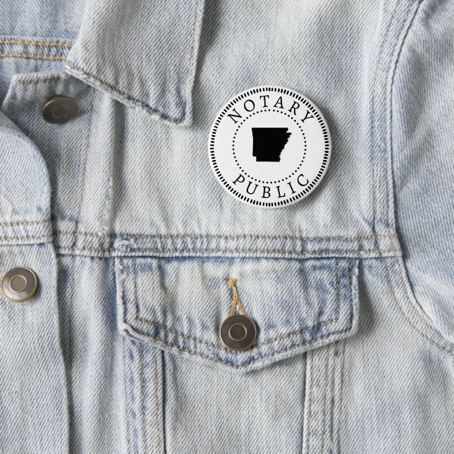 Arkansas Notary Public Button (Beispiel)