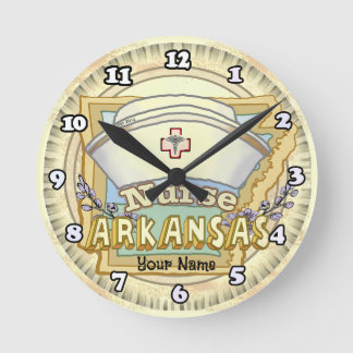 Arkansas Nurse Runde Wanduhr