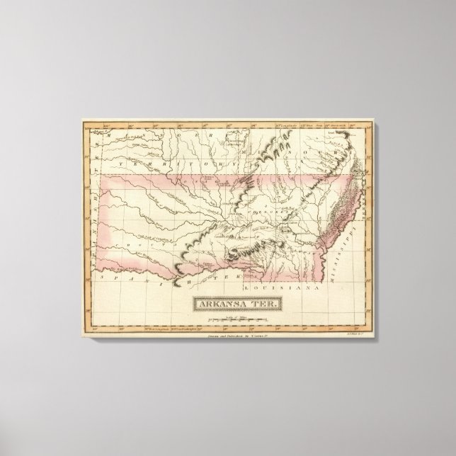 Arkansas, Oklahoma Leinwanddruck (Vorderseite)