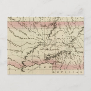 Arkansas, Oklahoma Postkarte