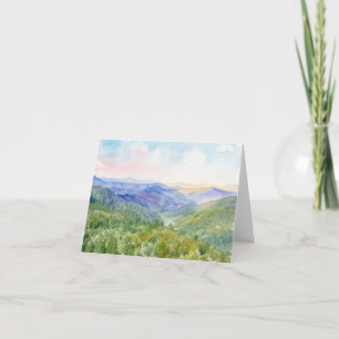 Arkansas Ouachita Mountains Aquarell Karte