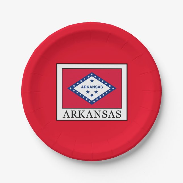 Arkansas Pappteller (Vorderseite)