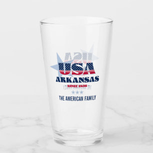 Arkansas Patriotic Pride Personalisiert Glas