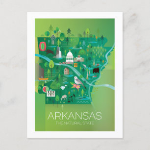 Arkansas Postcard Postkarte