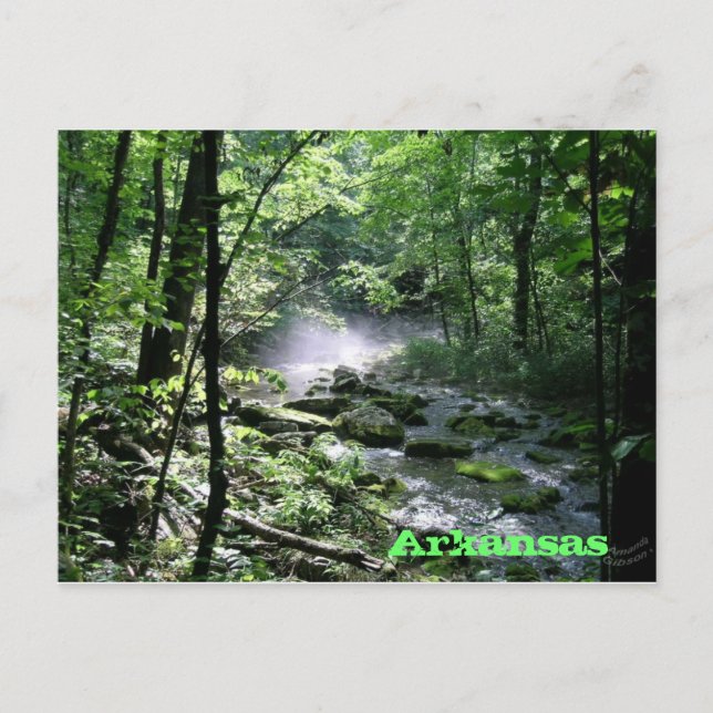 Arkansas Postkarte (Vorderseite)