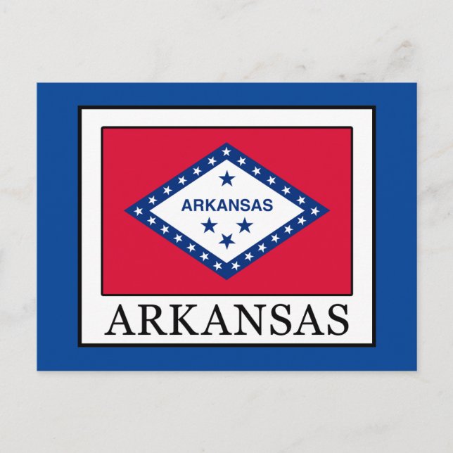 Arkansas Postkarte (Vorderseite)