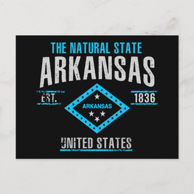 Arkansas Postkarte (Vorderseite)