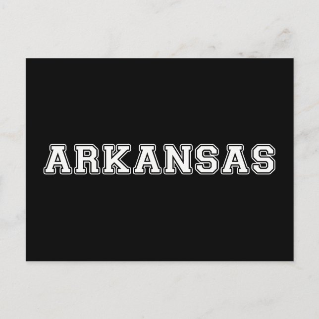 Arkansas Postkarte (Vorderseite)