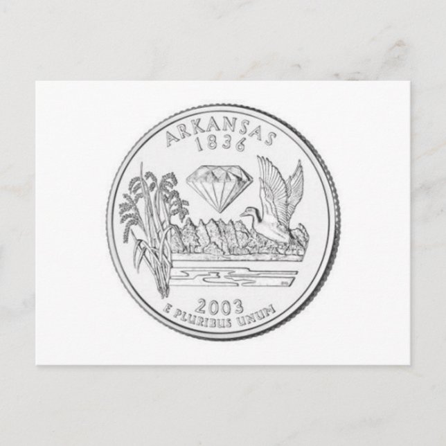 Arkansas Postkarte (Vorderseite)