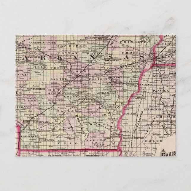 Arkansas Postkarte (Vorderseite)